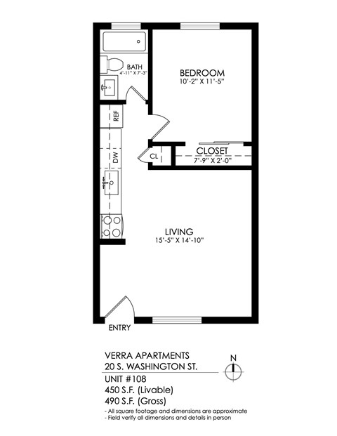 A black and white image of a floor plan for a 108 unit apartment complex.